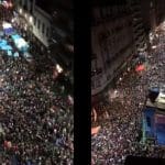 Protesters in Argentina calling for abortion rights
