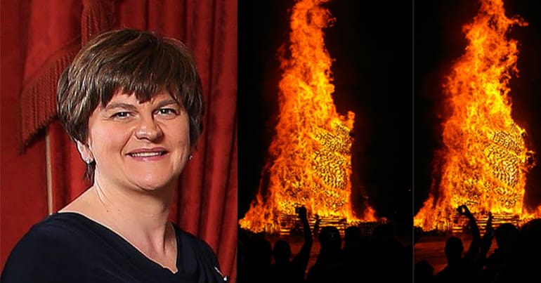 Arlene Foster & Bonfire