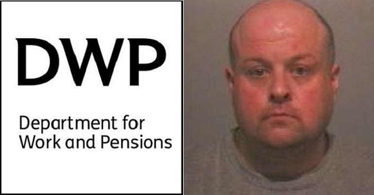 DWP logo and Andrew Robinson