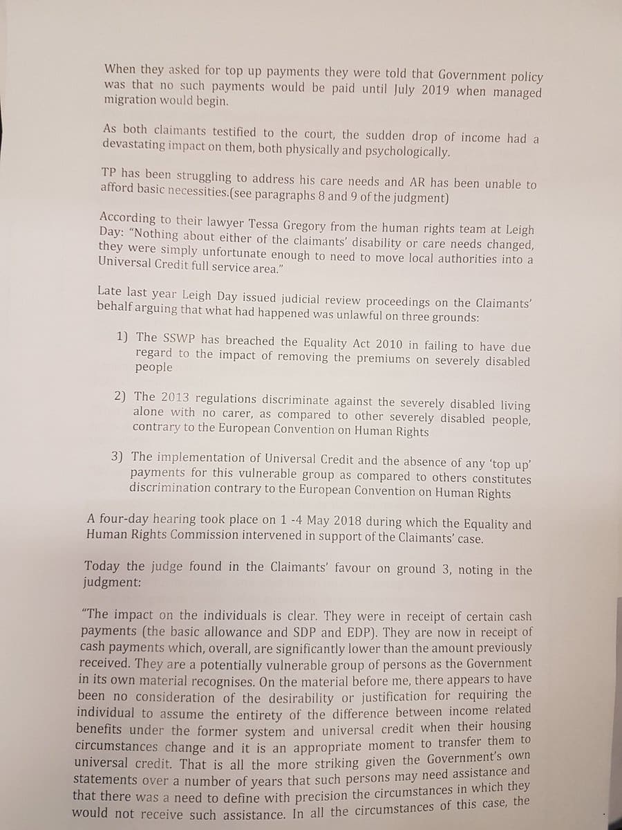 Leigh Day judgement one