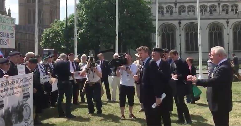 Richard Benyon MP addressing rally