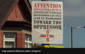 Threatening sign in Dungannon