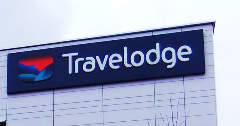 A Travelodge hotel temporary accommodation
