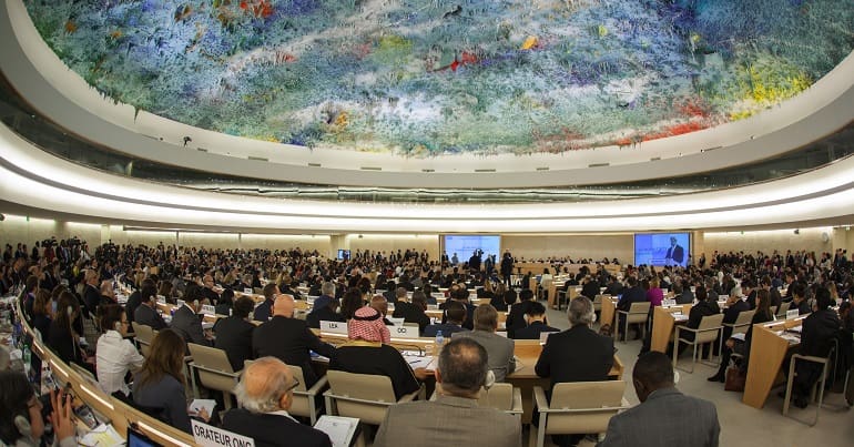 UN human rights council room