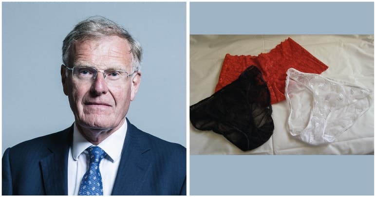 Sir Christopher Chope and a pile of knickers