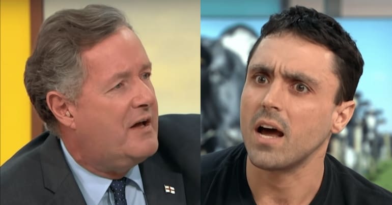 Piers Morgan and Joey Carbstrong vegans