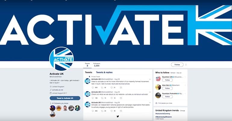 The Activate logo on its Facebook page