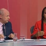 Afua Hirsch debating Damian Green on Question Time