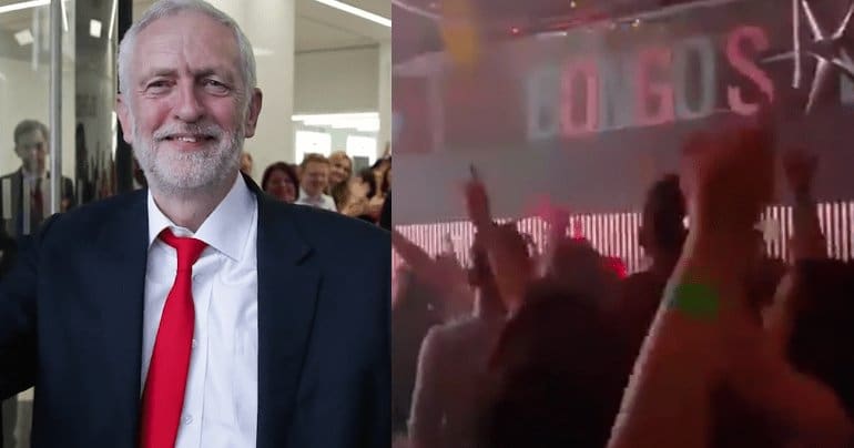 Corbyn and Bongo Bingo crowd