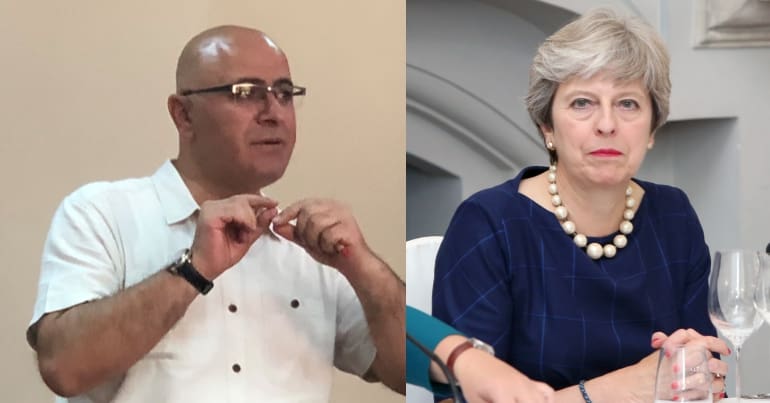 Hişyar Özsoy and Theresa May