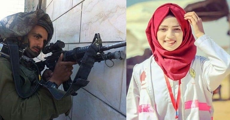 IDF solider and Palestinian nurse