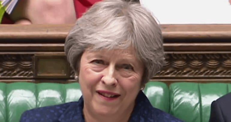 Theresa May at PMQs