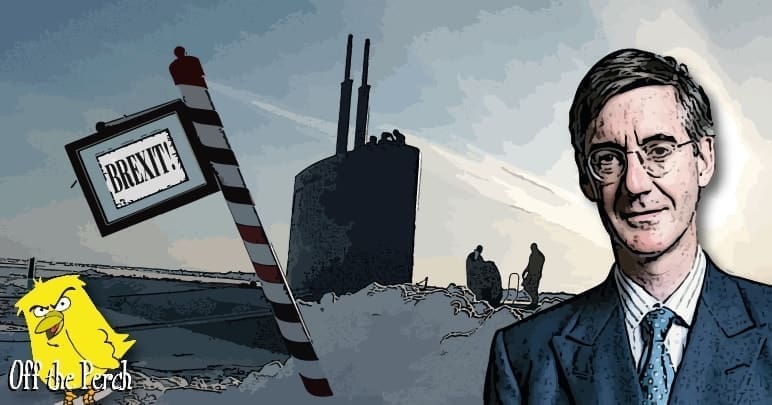 Jacob Rees Mogg at the Brexit north pole