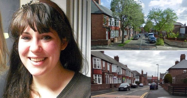 Amelia Womack and a scene from South Tyneside