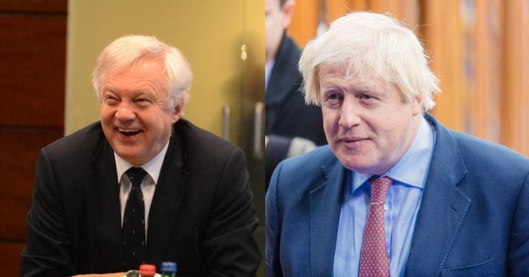 David Davis and Boris Johnson