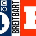 BBC Radio 4 and Breitbart logos