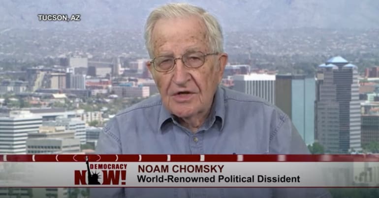 Noam Chomsky talks to multimedia news network Democracy Now!