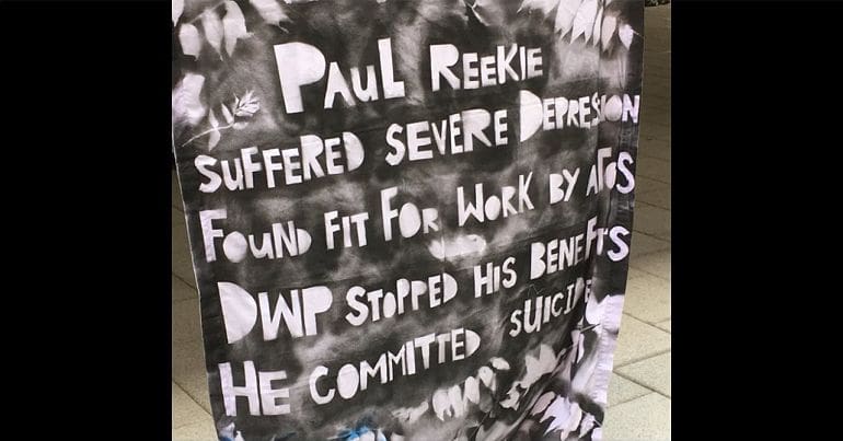 The DWP mentioned in a banner