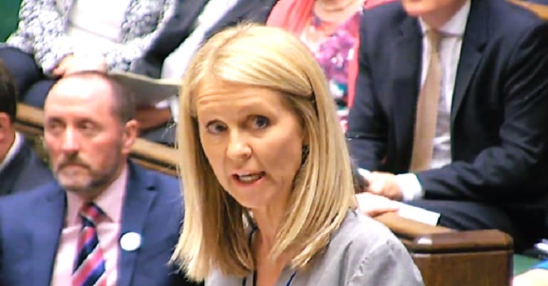 DWP's Esther McVey in parliament