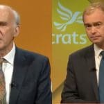 Tim Farron and Vince Cable