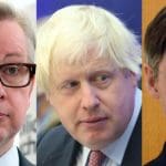 Michael Gove, Boris Johnson, Jacob Rees-Mogg
