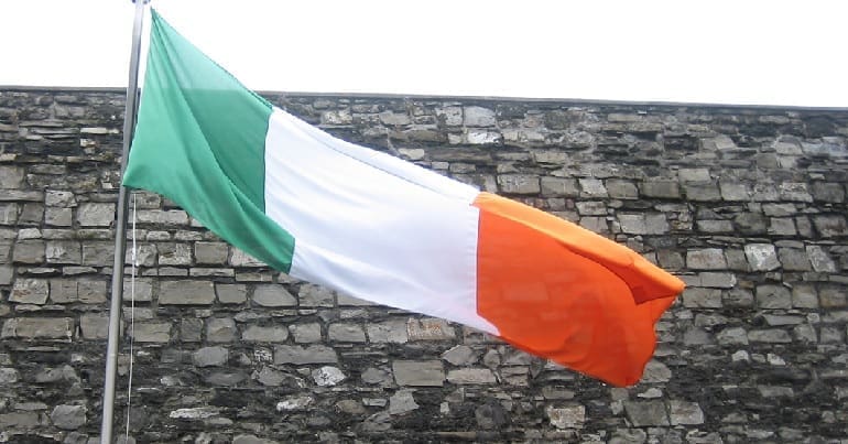 Irish flag in Ireland