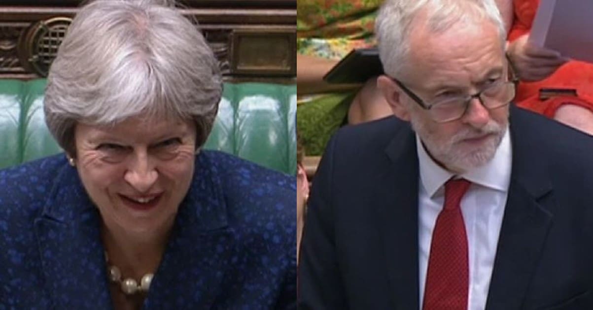 Theresa May and Jeremy Corbyn