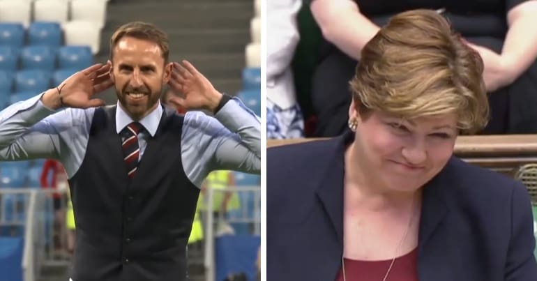 Gareth Southgate and Emily Thornberry