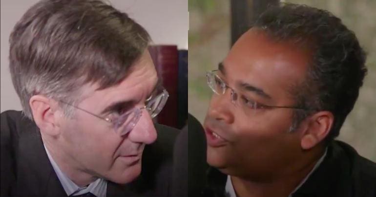 Jacob Rees-Mogg and Krishnan Guru-Murthy