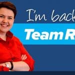 Ruth Davidson with the caption "im backing Team Ruth"