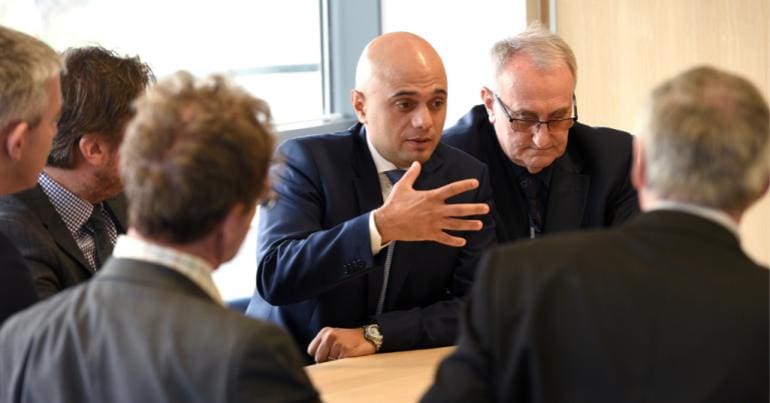 Sajid Javid at Wisbech Boathouse