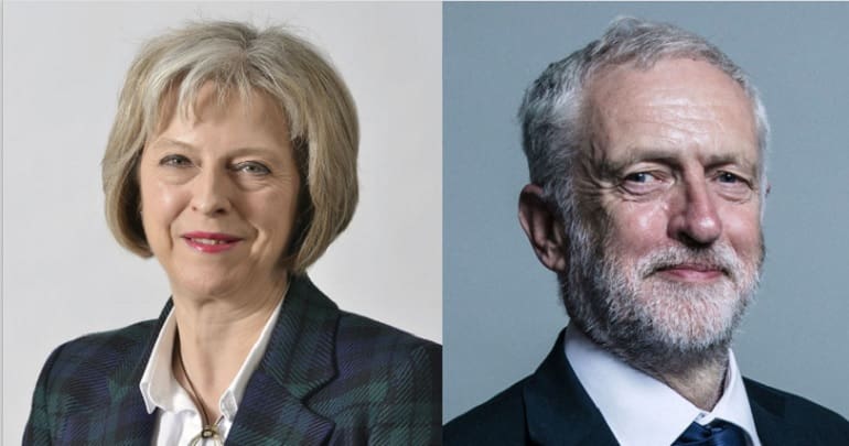 Theresa May & Jeremy Corbyn