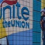 Unite logo on building