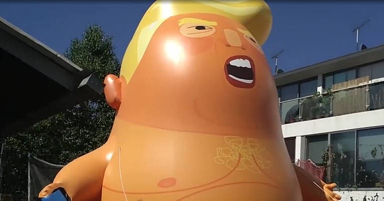 Trump Baby balloon
