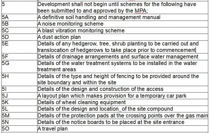 Summary table from DeSmog UK's report