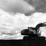 Excavator working at Bradley mine on 20/06/2018