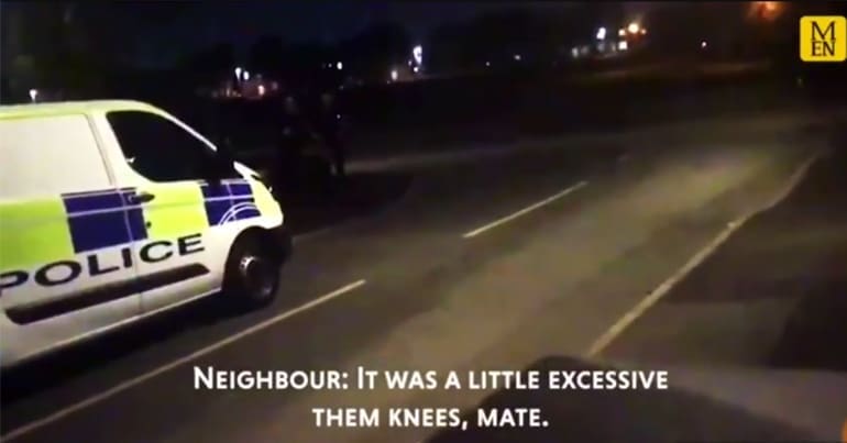 Still from video of arrest of Andre Moura who died in police custody
