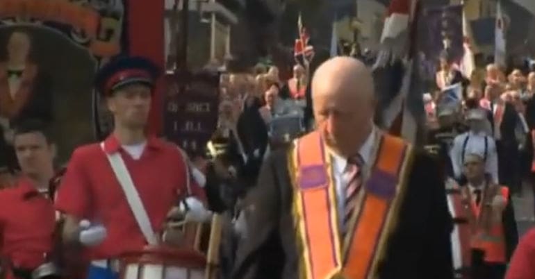 an Orange Order march in Scotland