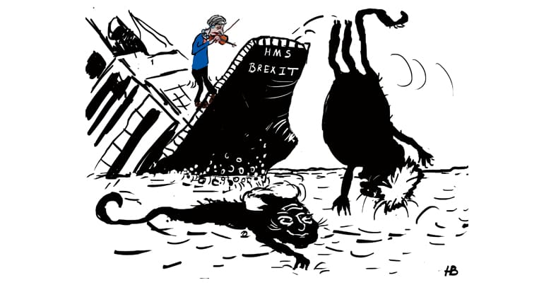 Davis And Johnson Leave The Sinking Ship Cartoon The Canary