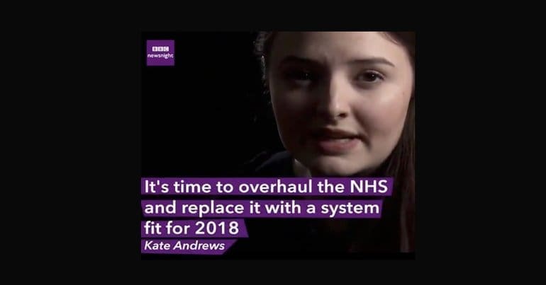 Kate Andrews on BBC Newsnight