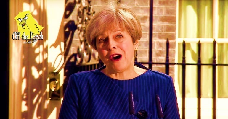 Theresa May OTP satire