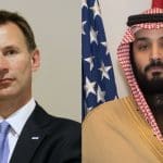 Jeremy Hunt and Mohammad bin Salman