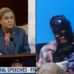 US congresswoman Ileana Ros-Lehtinen and an armed member of Nicaragua's opposition