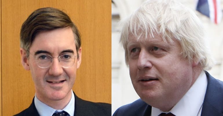 Jacob Rees-Mogg and Boris Ohnson