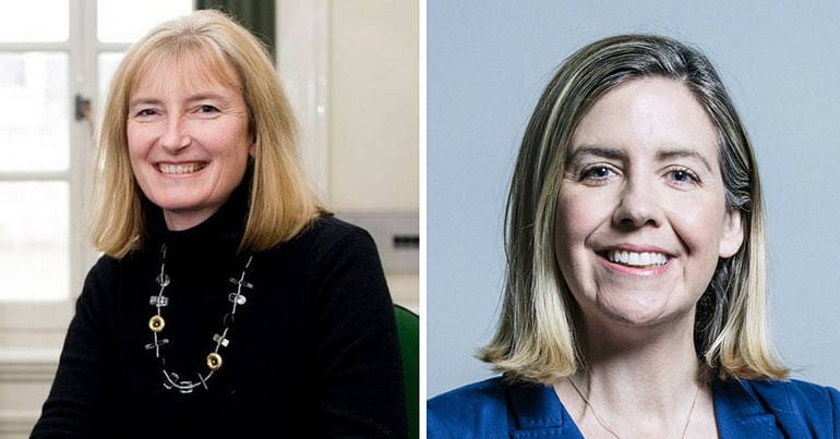 Headshots of Sarah Wollaston and Andrea Jenkyns