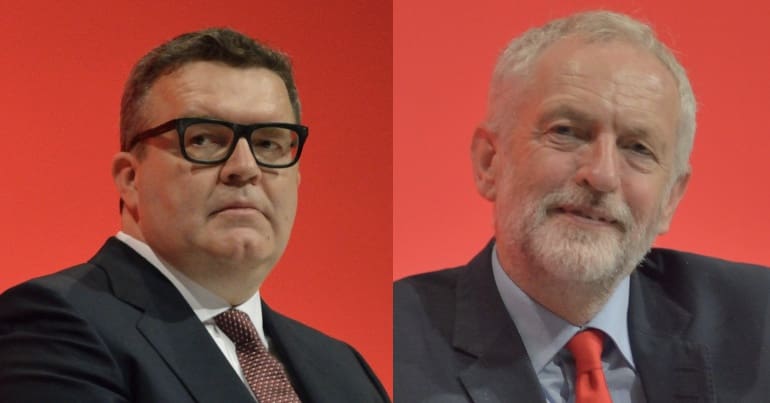 Tom Watson and Jeremy Corbyn