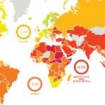 Infograph showing workers' rights globally