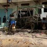Aftermath of Saudi-led bombing in Yemen