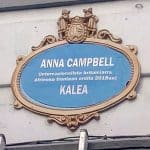 Street plaque for Anna Campbell