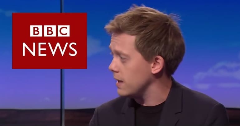 Owen Jones and BBC logo